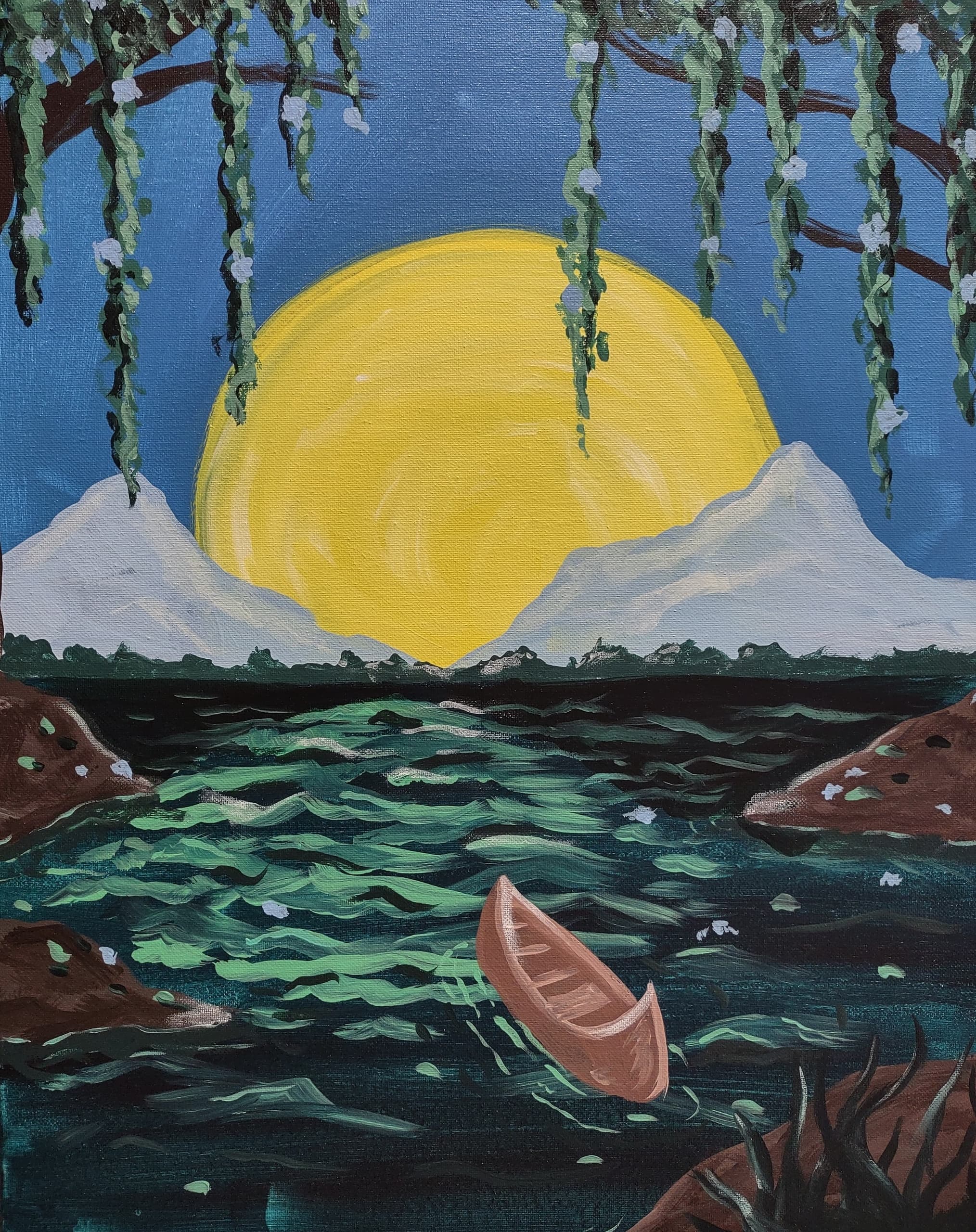 Outdoor Art & Canoe Painting Experience with Corky Canvas in Omaha