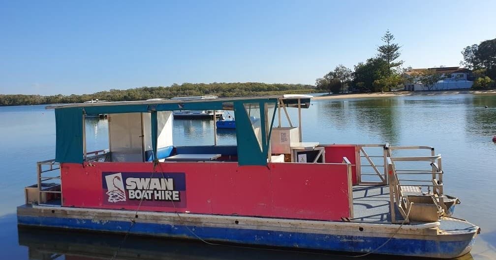 XL 12 Seater BBQ Boat Rental by Swan Boat Hire, Maroochydore