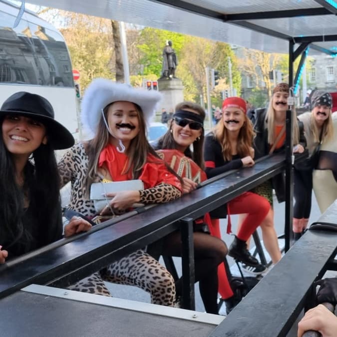 Pedal-Powered Pub Crawl Through Dublin: Party Bike Tours Around Temple Bar & Trinity College