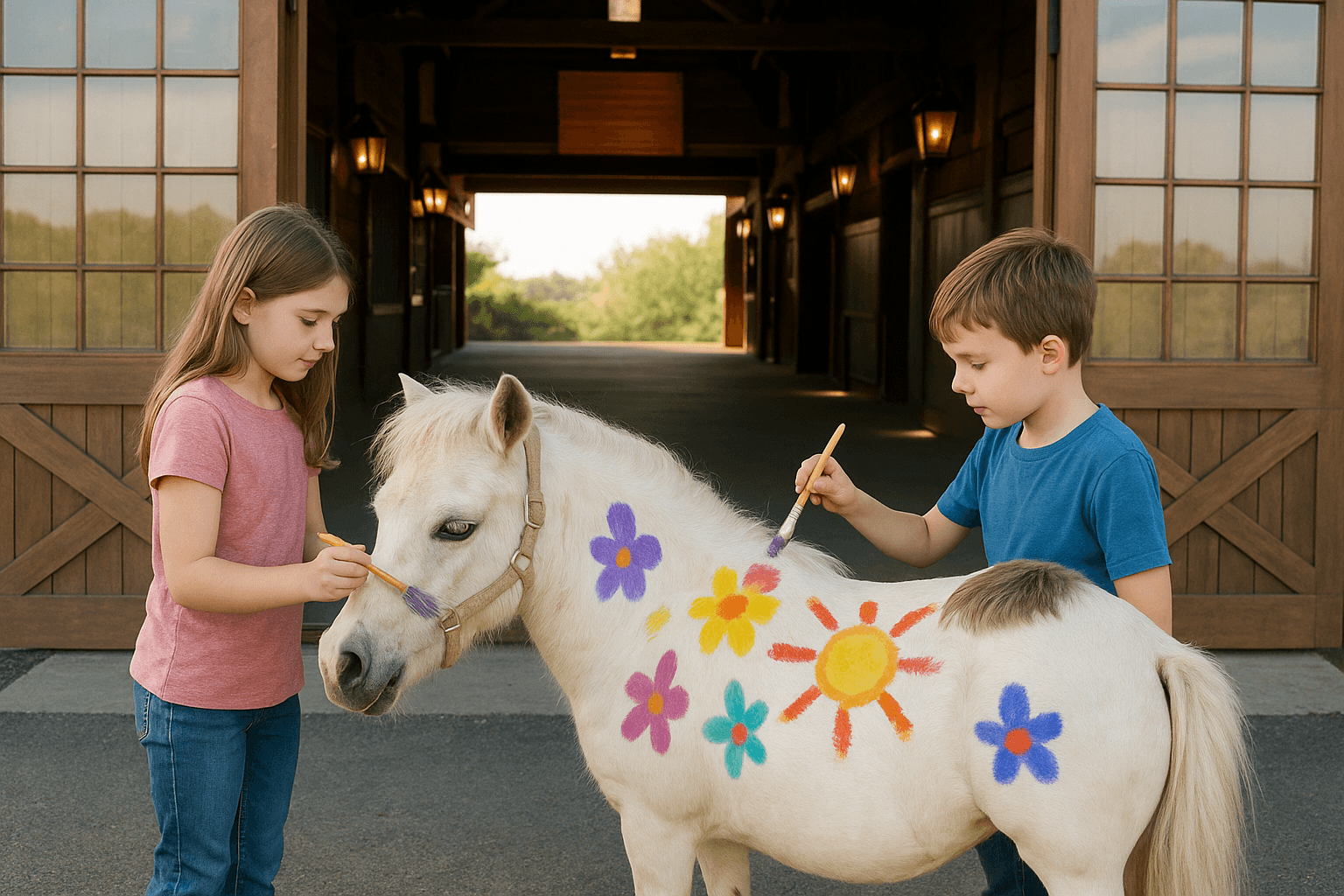 Family-Friendly Animal & Art Adventure at Longfield Stables