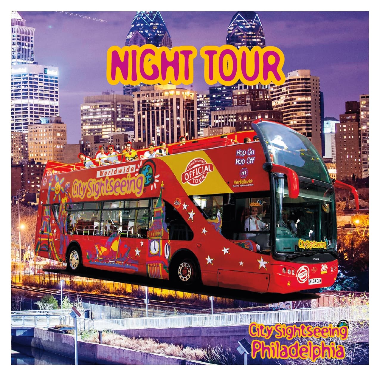 Nighttime Double Decker Tours by Philadelphia Sightseeing Tours