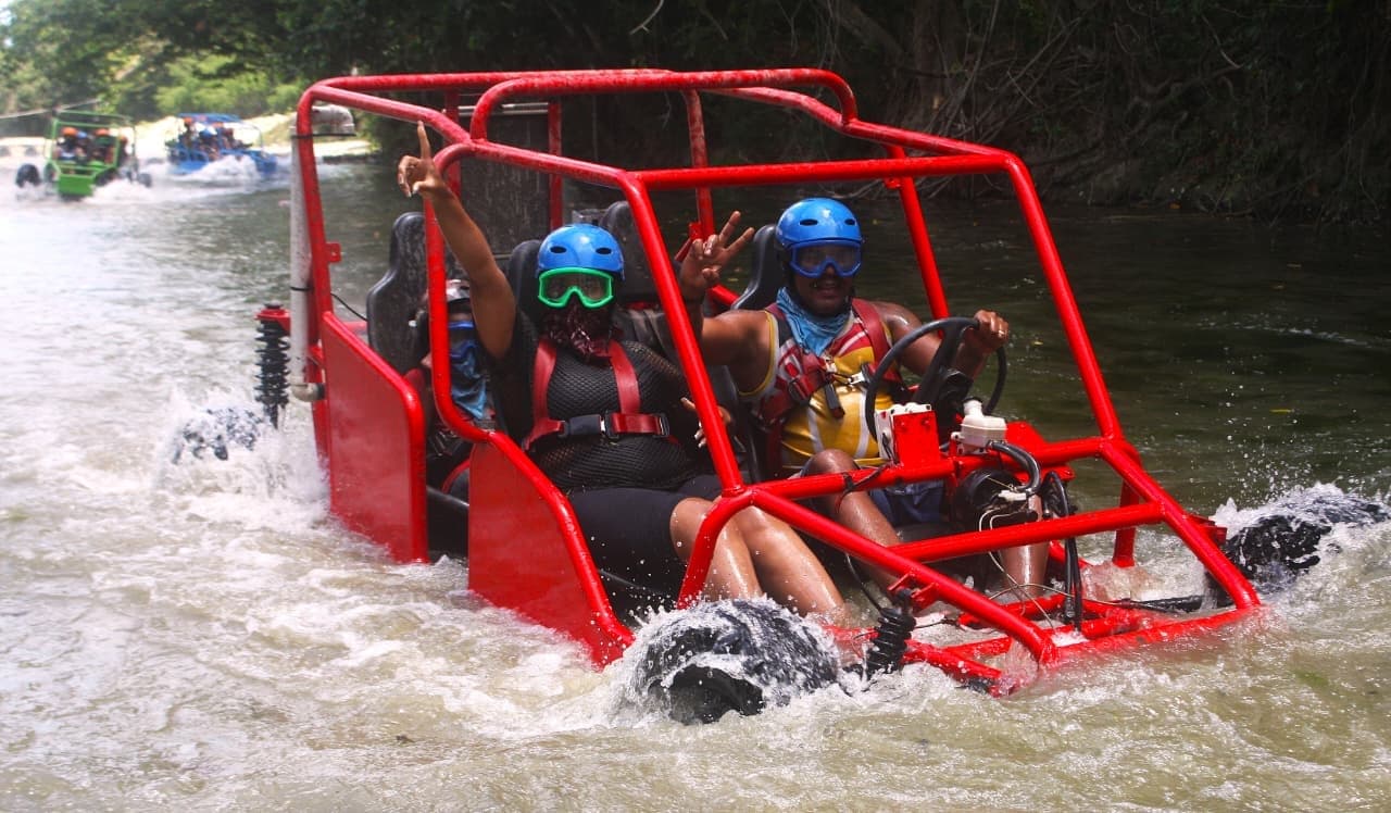 Triple-Thrill Day: Damajagua Waterfalls, Buggy Trails & Zip Lines near Puerto Plata photo 2