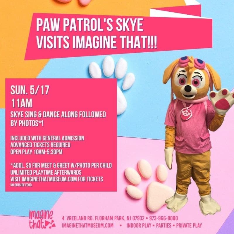 Paw Patrol’s Skye at Imagine That!!!: Family-Friendly Character Performance in Florham Park, NJ