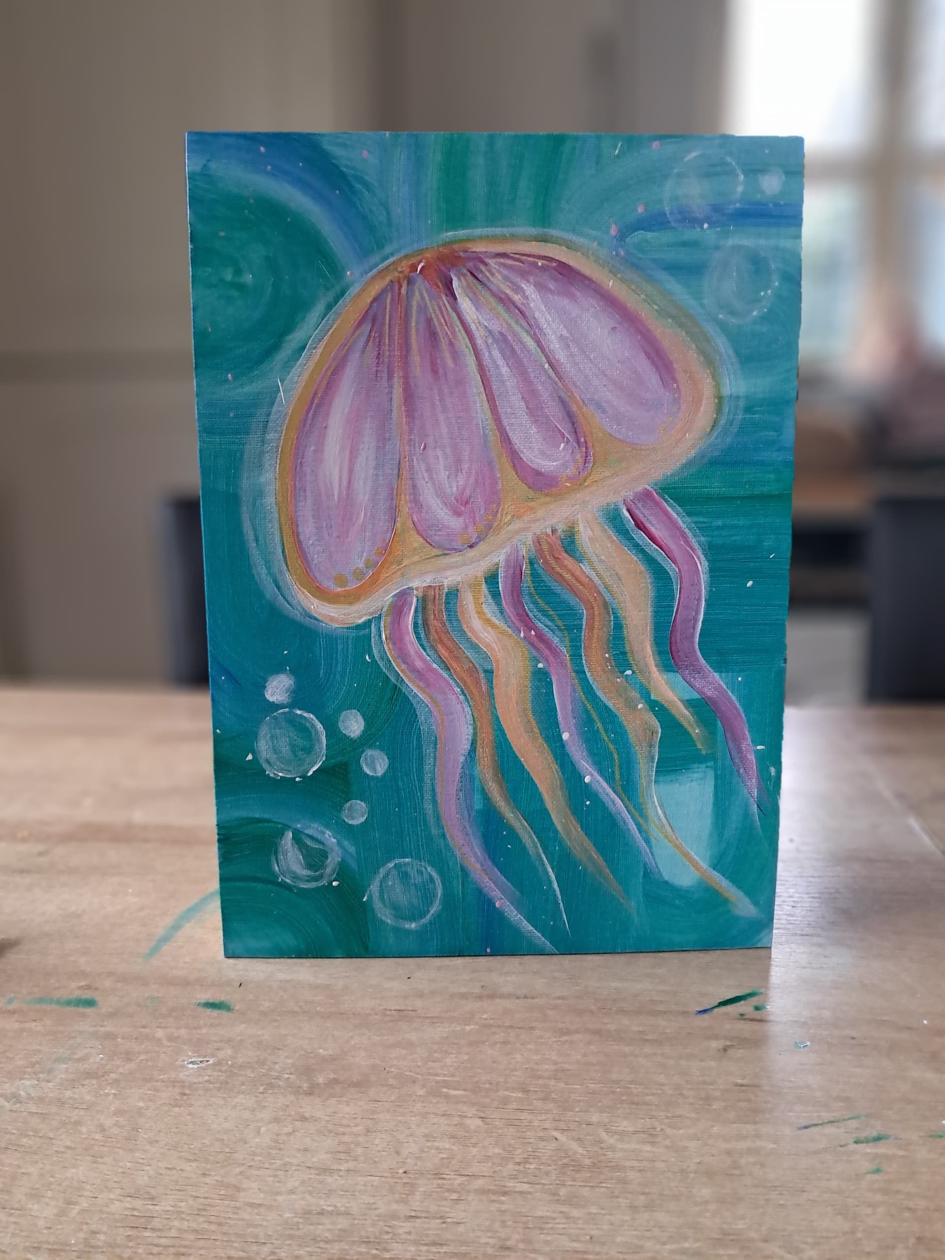 Midweek Paint and Sip at The Globe: Jenny the Jellyfish Workshop in Stonehouse