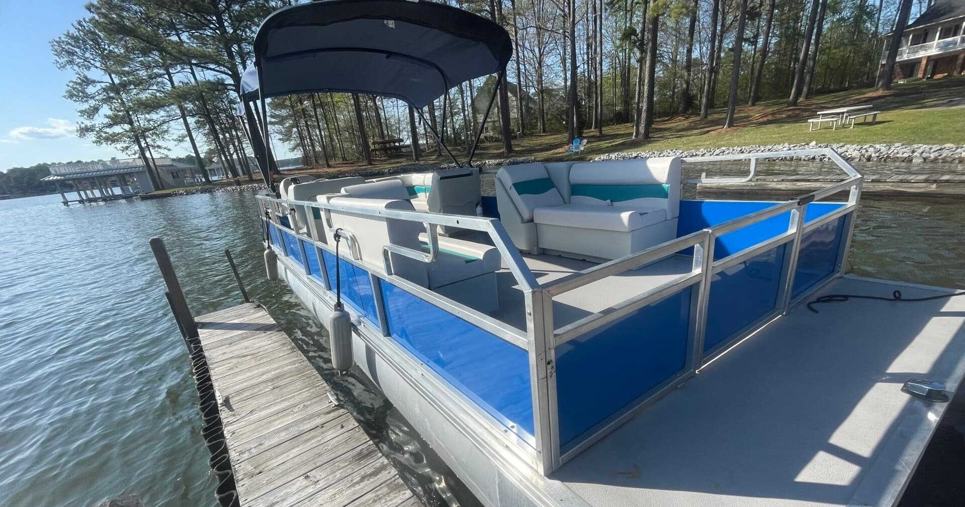 Lake Gaston Pontoon Rental — 24' Dolphin Day Cruises from Henrico, NC