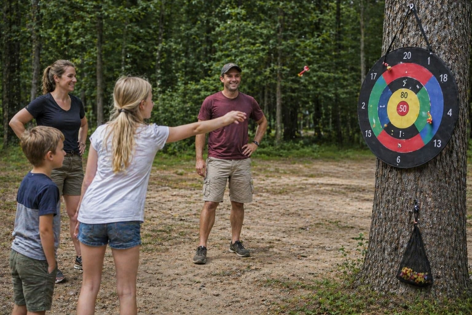 Family Summer Games in a Private Rovaniemi Forest: Mölkky, Volleyball & Campfire Snacks photo 2