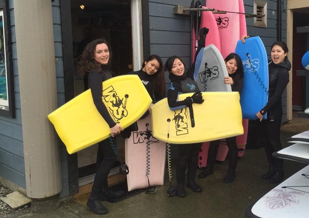 Bodyboard Rentals at Tofino Paddle Surf, BC Coast