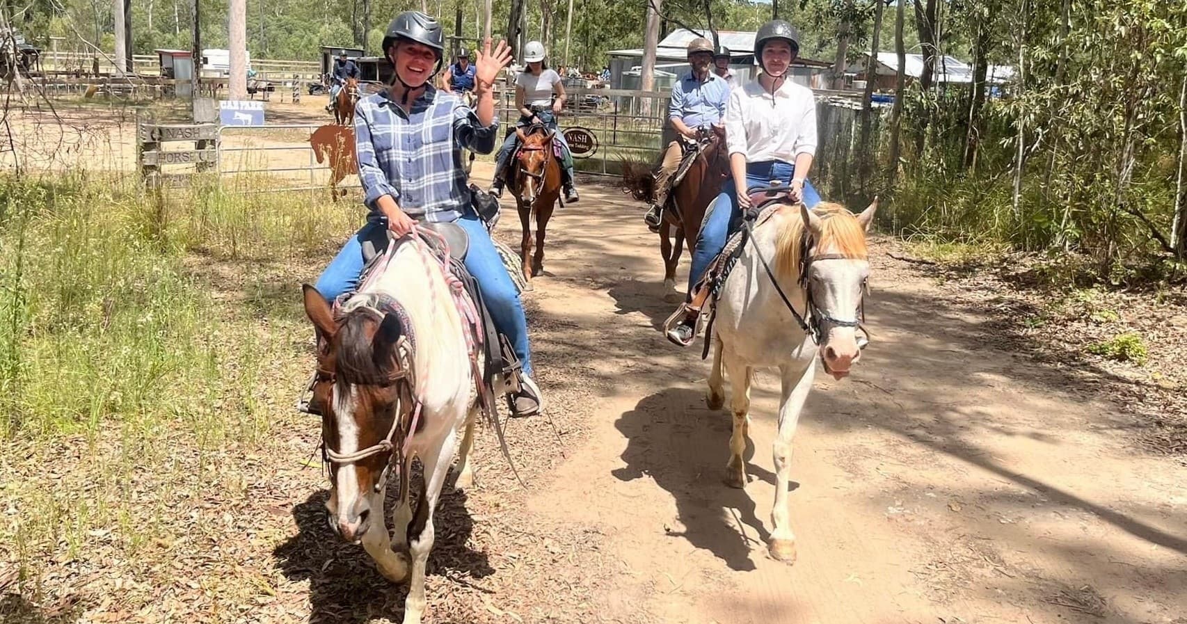 Horseback Trail Ride at Nash Horse Trekking in Coominya
