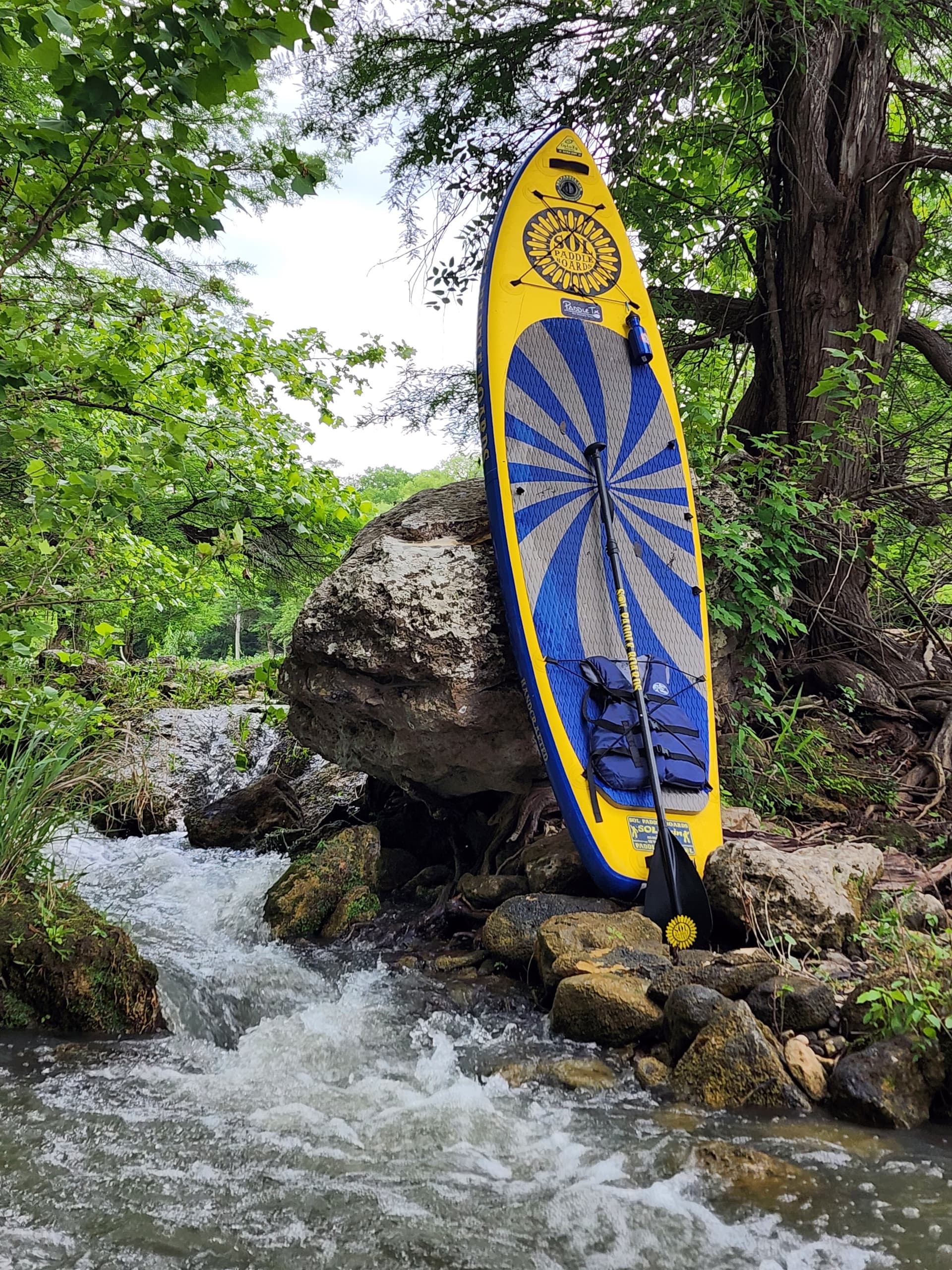 Water Activities & Paddle TX: Overnight SUP Adventure in New Braunfels