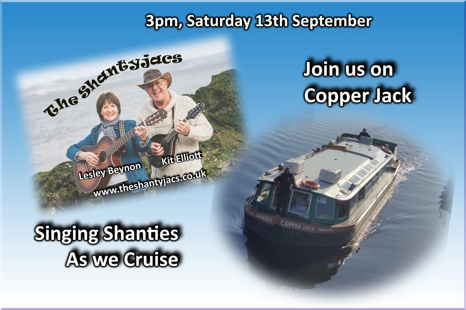 Water-Activities & Charity Shanty Sailing with Swansea Community Boat Trust