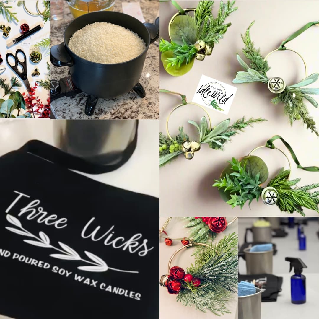 Make Soy Candles and Gold Hoop Ornaments at Parkwood Estate Workshop