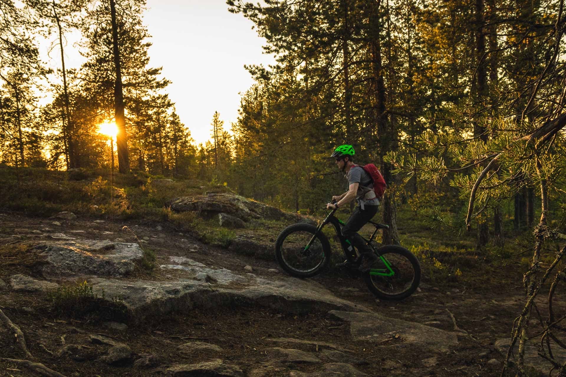 Evening E-Fatbike Ride at Santa Claus Holiday Village