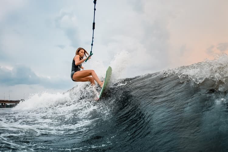 Water Activities: Wake Surfing at North Beach Surf