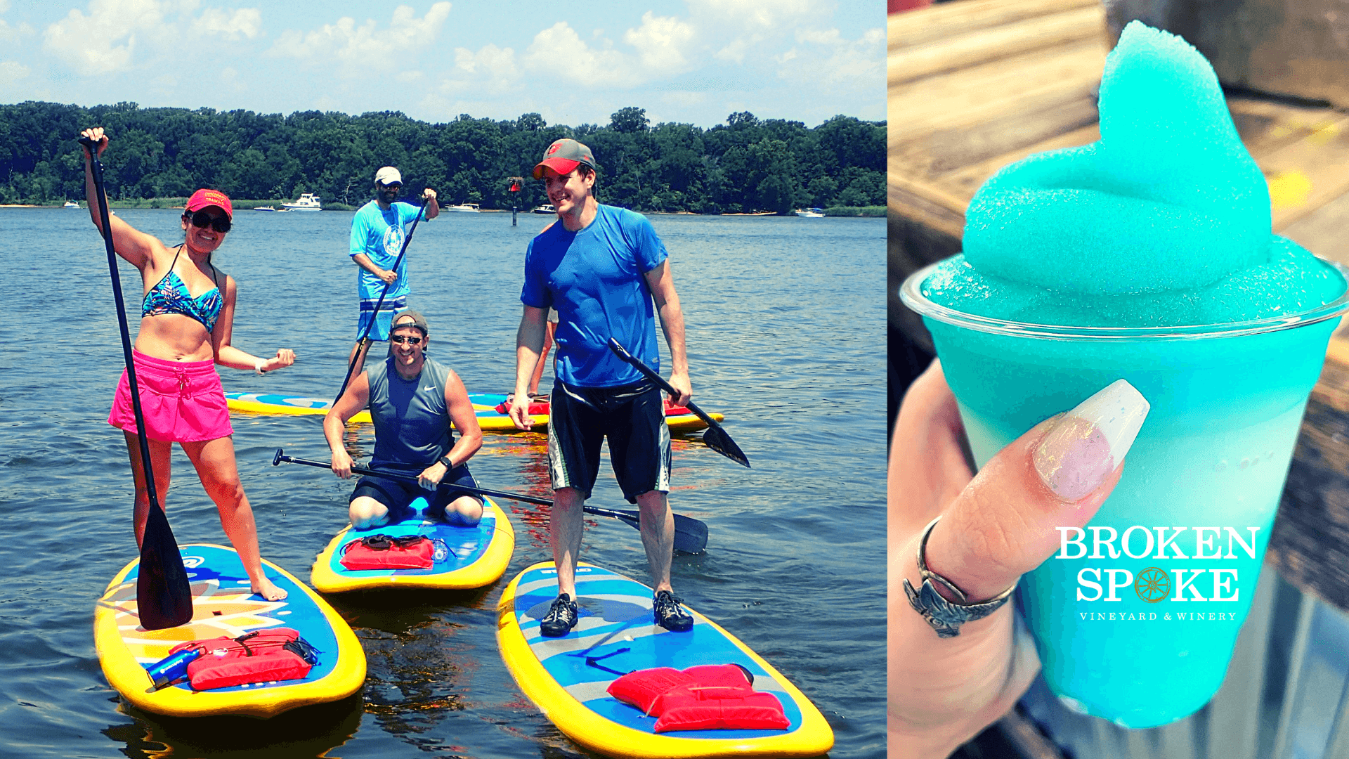 SUP + Wine Slushie Adventure in Earleville, Maryland