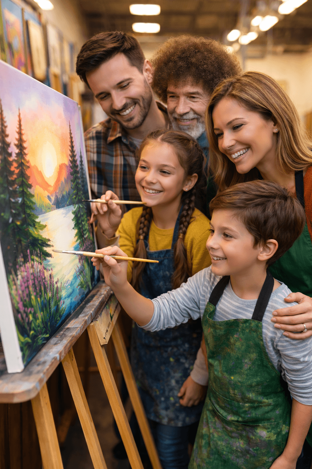 Happy Accidents Canvas Experience — Group Painting Workshop on Stetson Drive