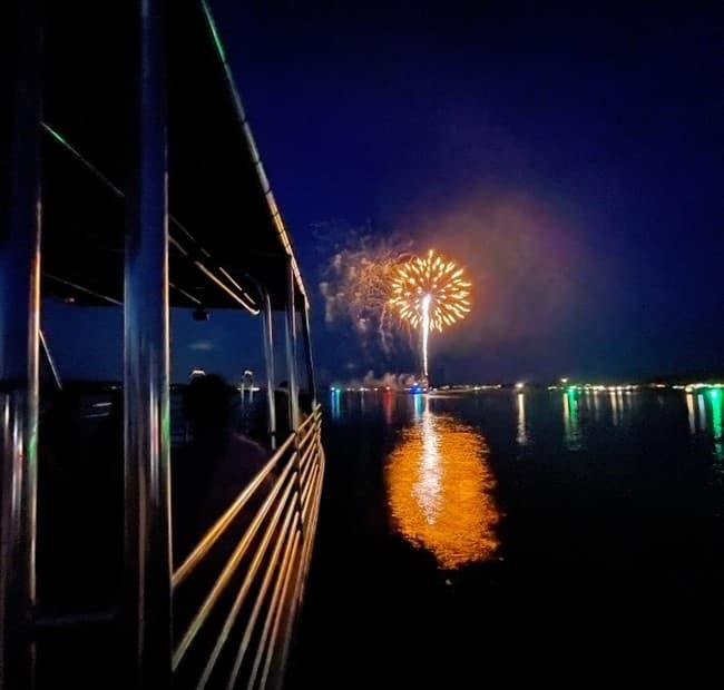 Sunset Fireworks Boat Cruise at Shelter Cove Marina