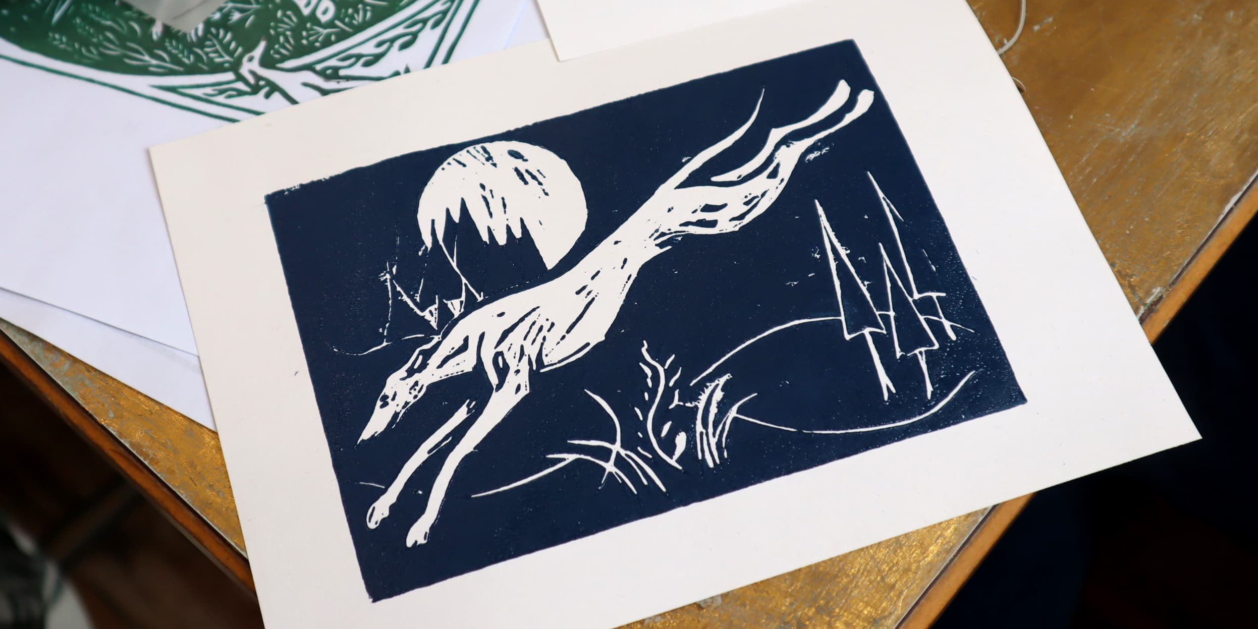 Lino Reduction Cutting Workshop in Nottingham: Hands-On Printmaking at Debbie Bryan photo 4