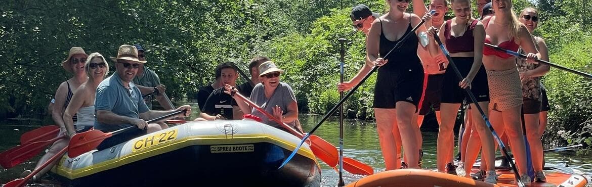 10er-SUP Riesen-Board: Group SUP Routes from Kanustation Süchtelnt in Viersen