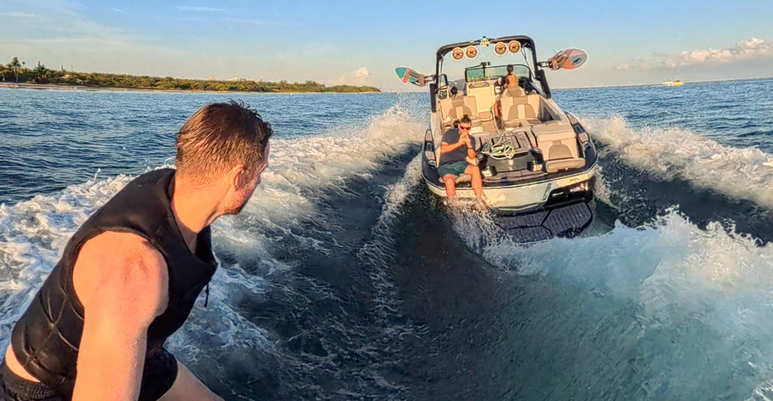 Golden Hour Wakesurf and Sunset Cruise on Biscayne Bay photo 3