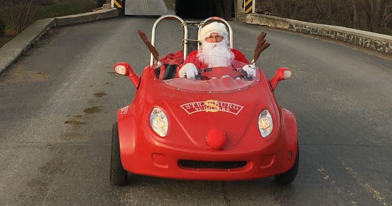 Scootin' with Santa through Lancaster: A Festive Scooter Adventure in Pennsylvania's Amish Country