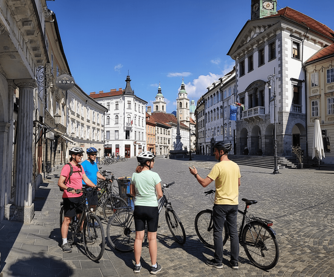 Ljubljana by Bike: 3-Hour Guided Ride Along the Ljubljanica, Bridges and Creative Quarters