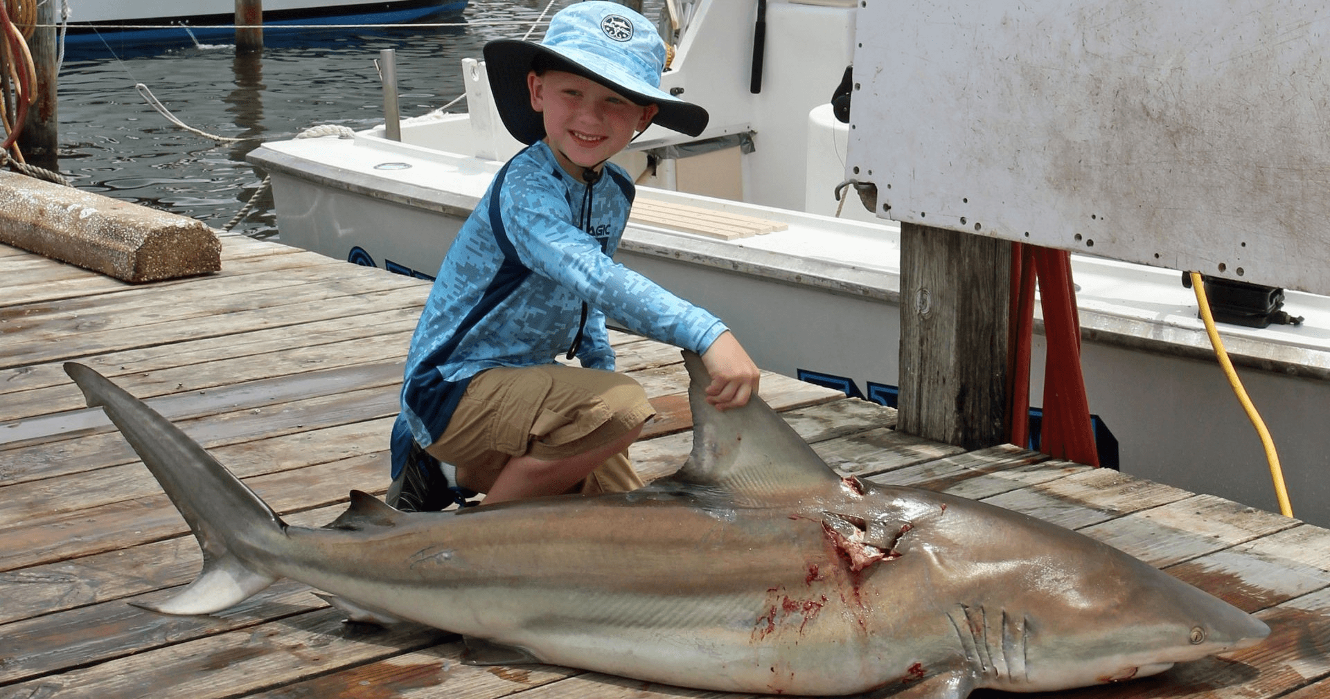 Deep-Sea Shark Fishing with FV Outta Line in Destin