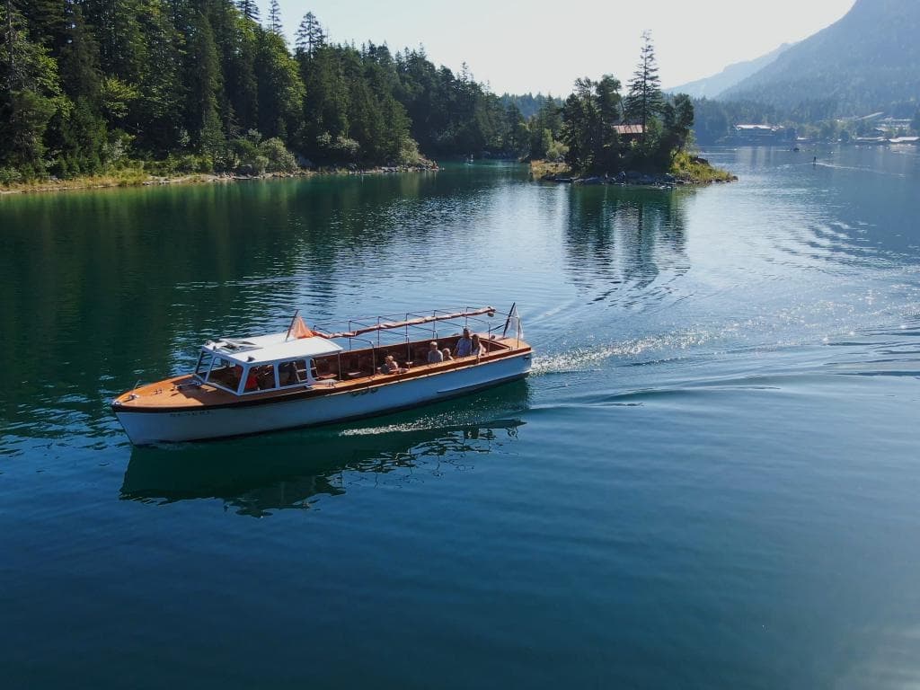 Historic Eibsee Boat Tour with Sportbetriebe am Eibsee