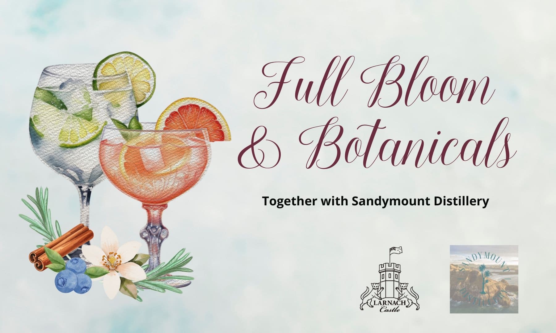 Full Bloom & Botanicals: Larnach Castle Garden Tasting with Sandymount Distillery