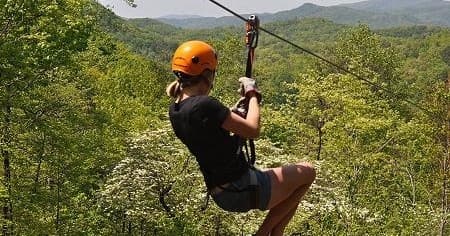 Adventure & Zipline at Wears Valley Zipline Adventures in the Great Smoky Mountains