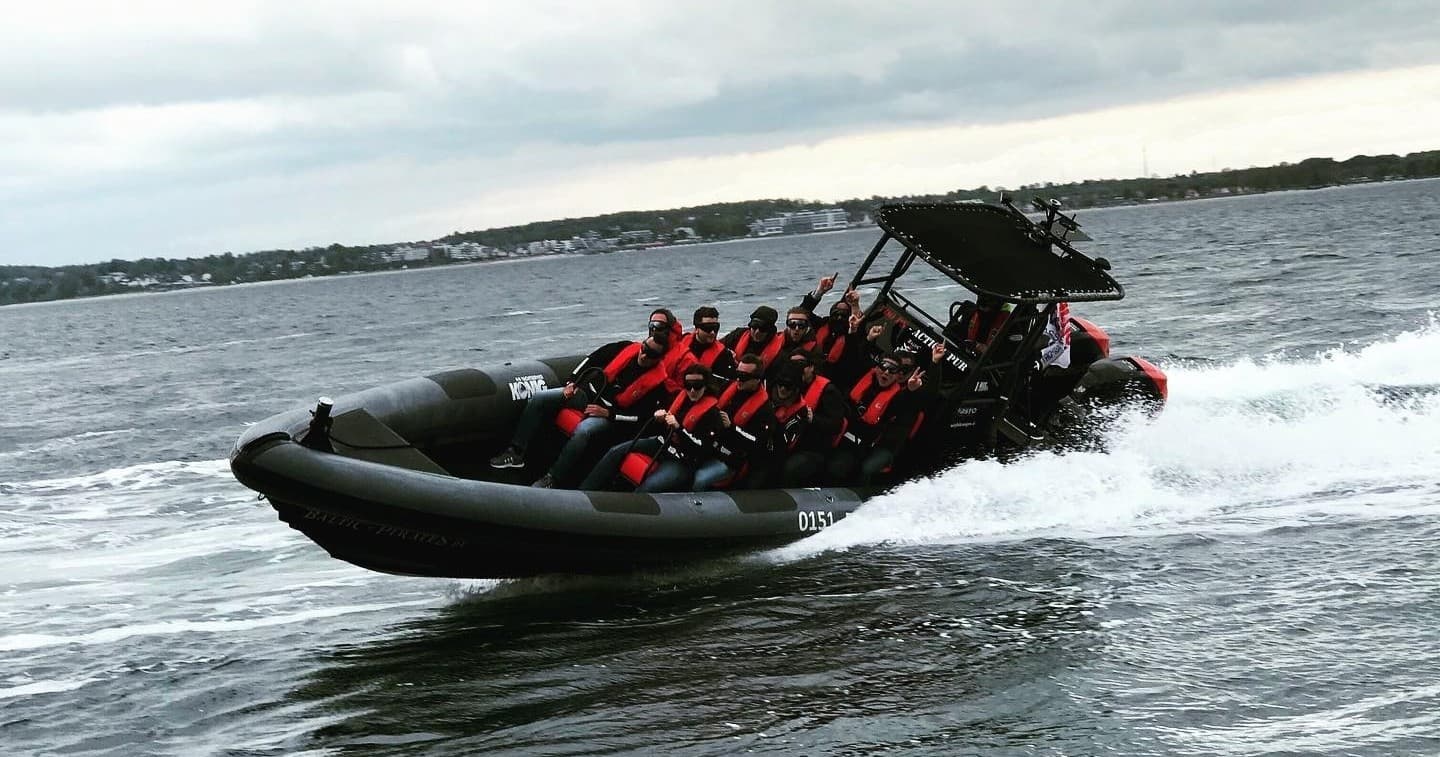 High-Speed Inflatable Boat Adventure with Baltic Pirates