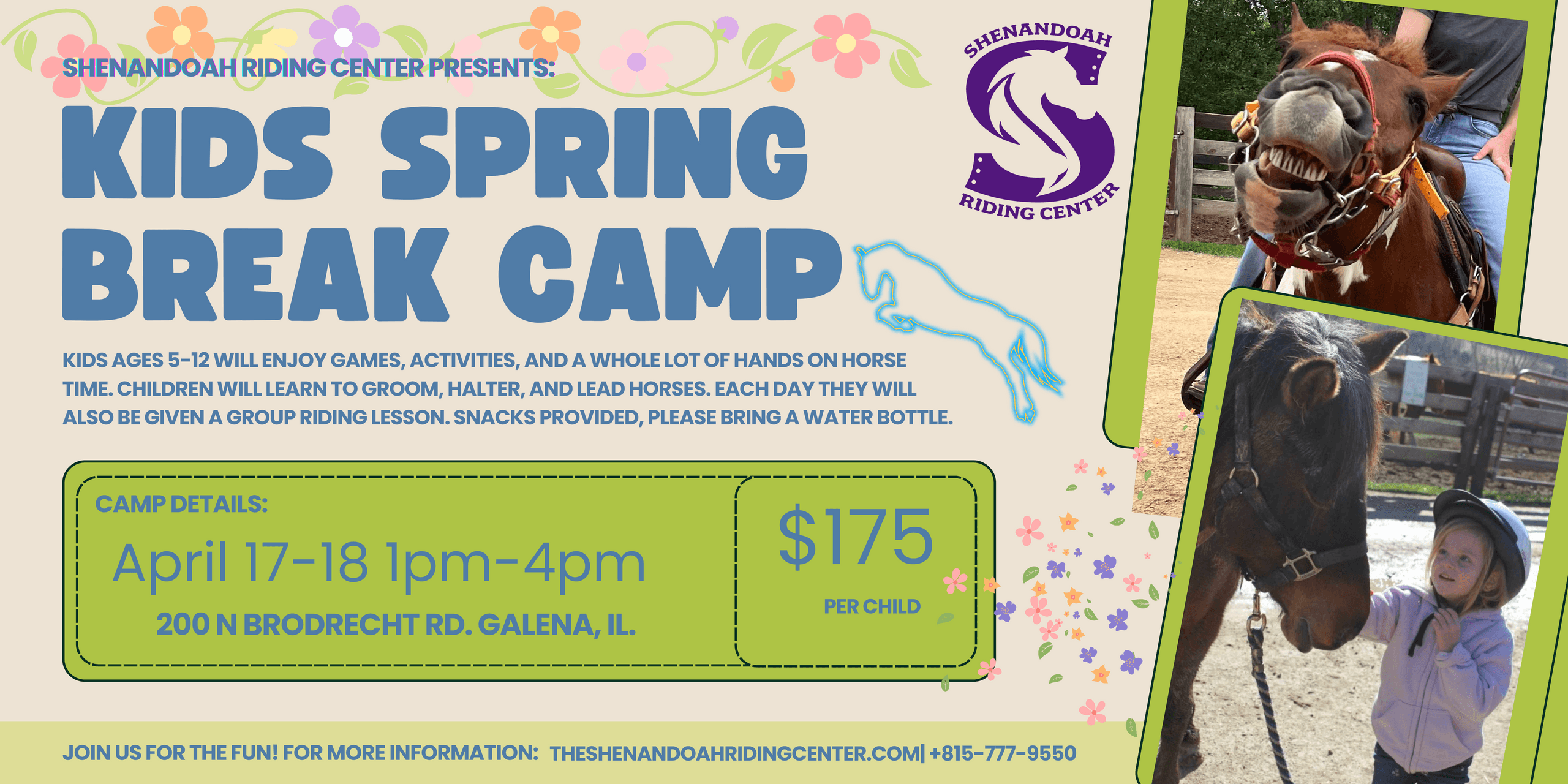 Hands-On Horse Adventures at Spring Break Kids Camp in Galena, Illinois