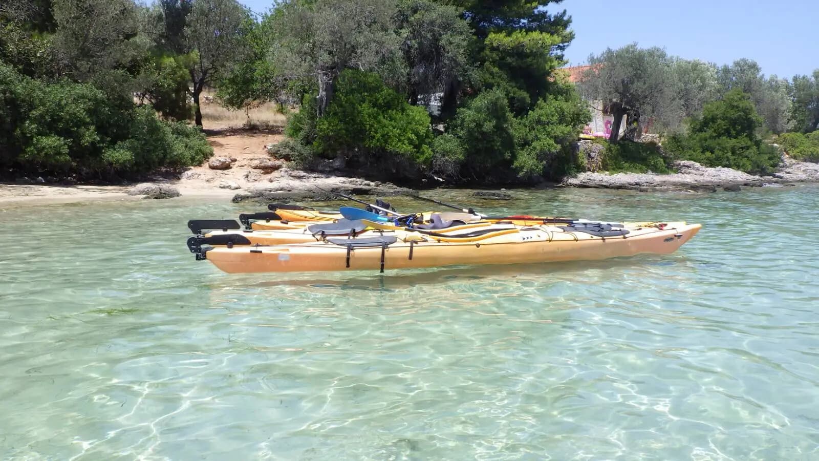 Paddle Hidden Caves & Springs: Full-Day Sea Kayak in Paralio Astros