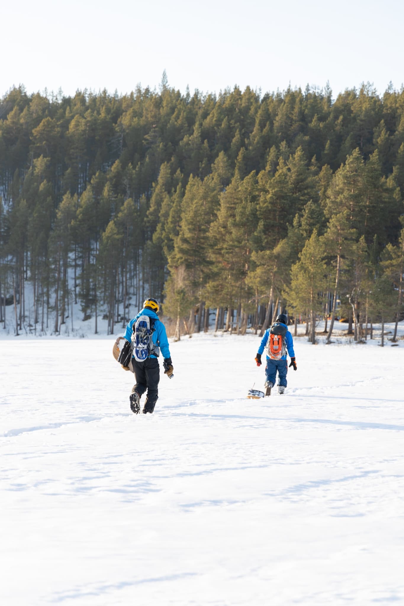 Snow Surf Day Trip in Pyhäjärvi: Powder Snow Surfing & Snowshoe Adventure photo 4