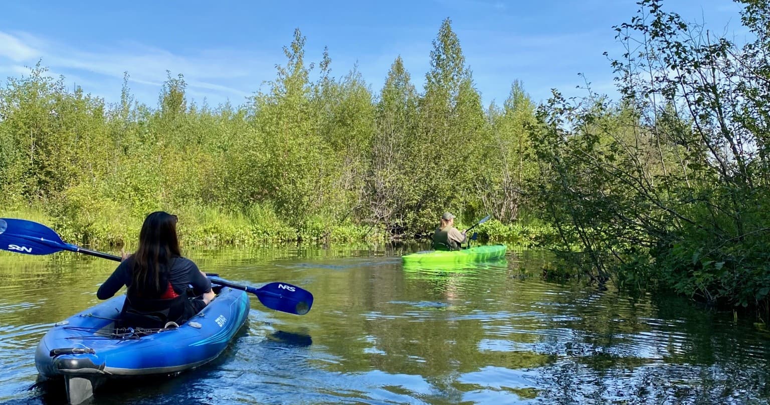Seven Mile Canoe Trail Guide by Adventures by True North AK in Wasilla