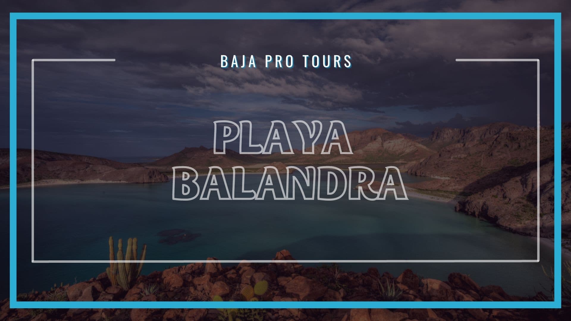 Scenic Playa Balandra beach vista with calm turquoise bay
