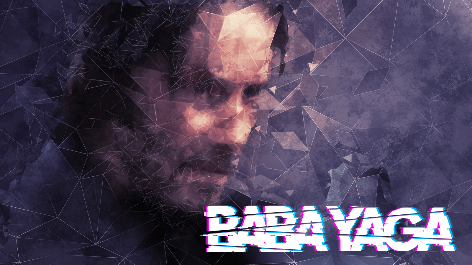 Baba Yaga portrait, eerie forest-hunter vibe, moody promotional