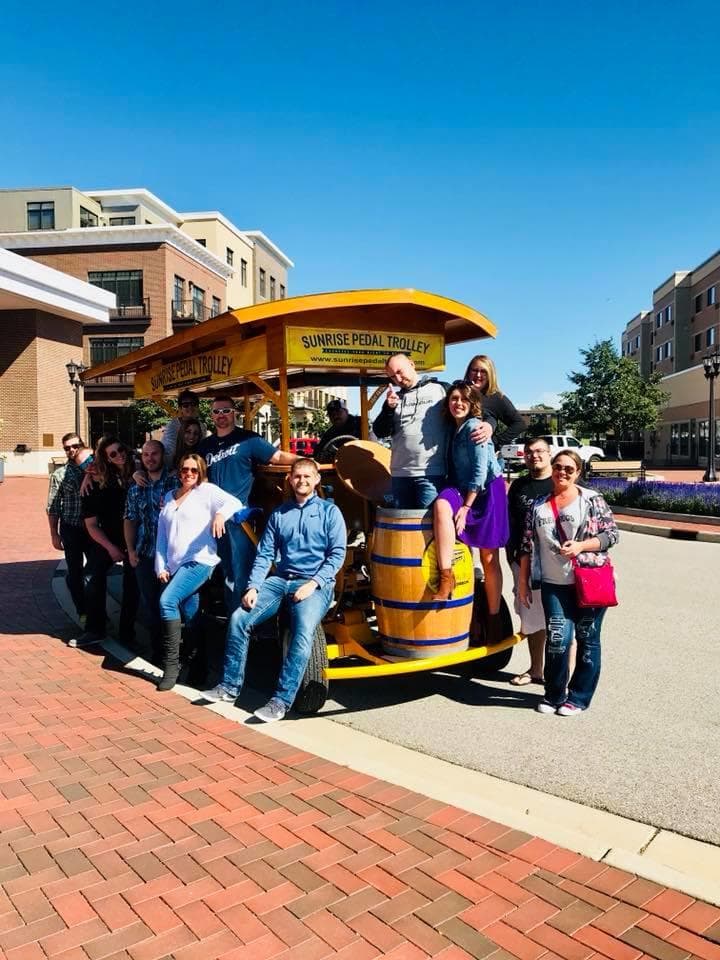 Sunrise Pedal Trolley fleet