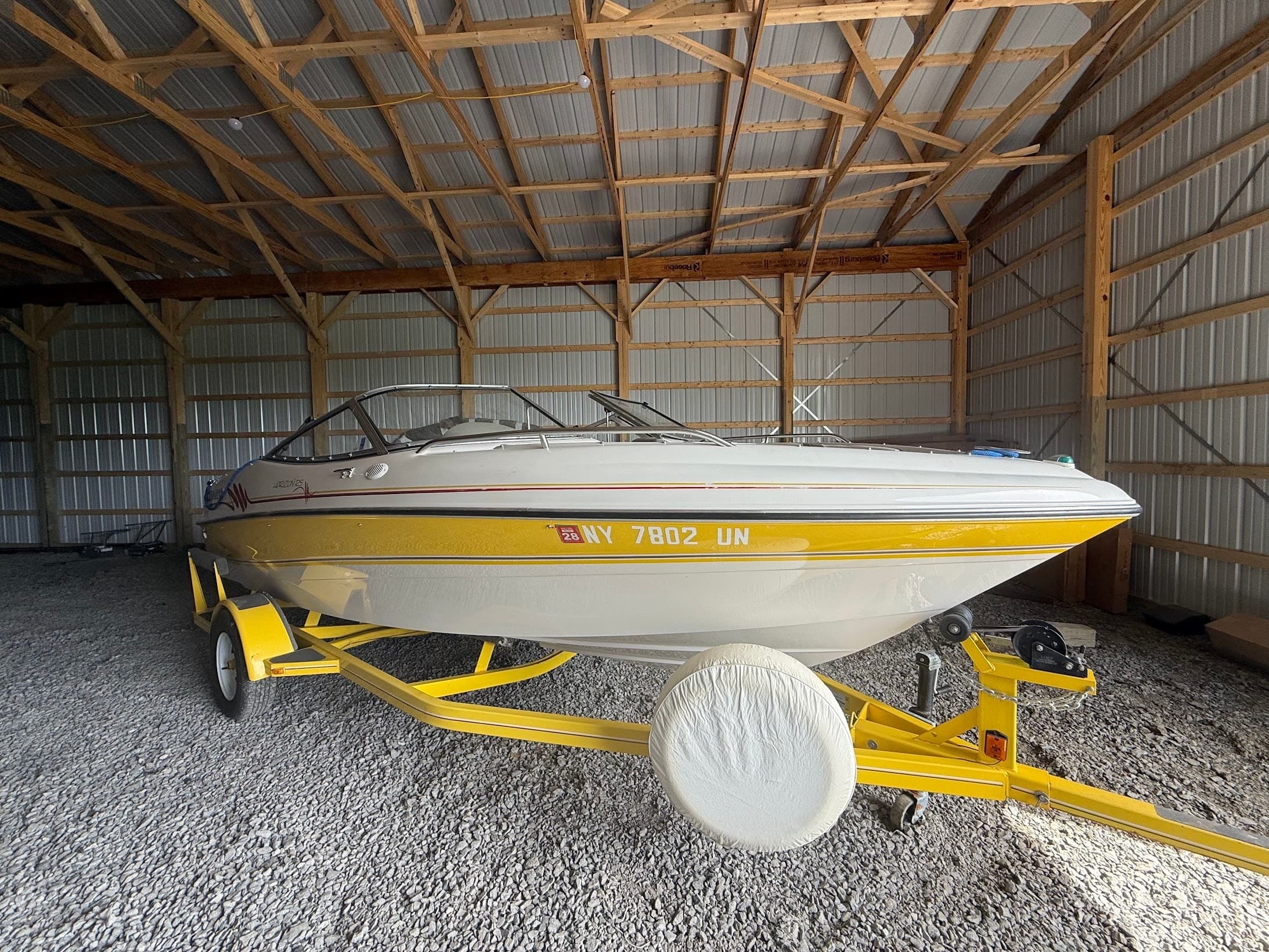 Weekend on Lake Cayuga: 18ft Four Winns Deck Boat Rental in Romulus