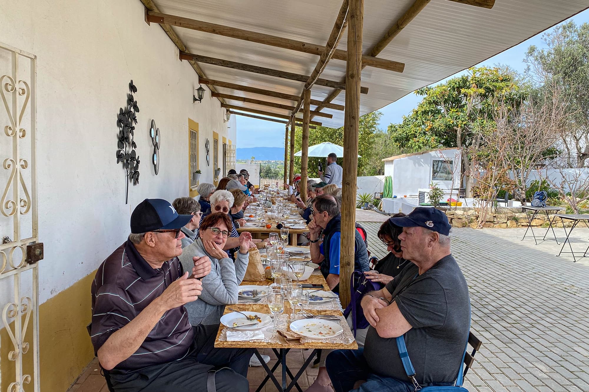 Outdoor Dining in the Algarve with Happy Van's Winery Lunch