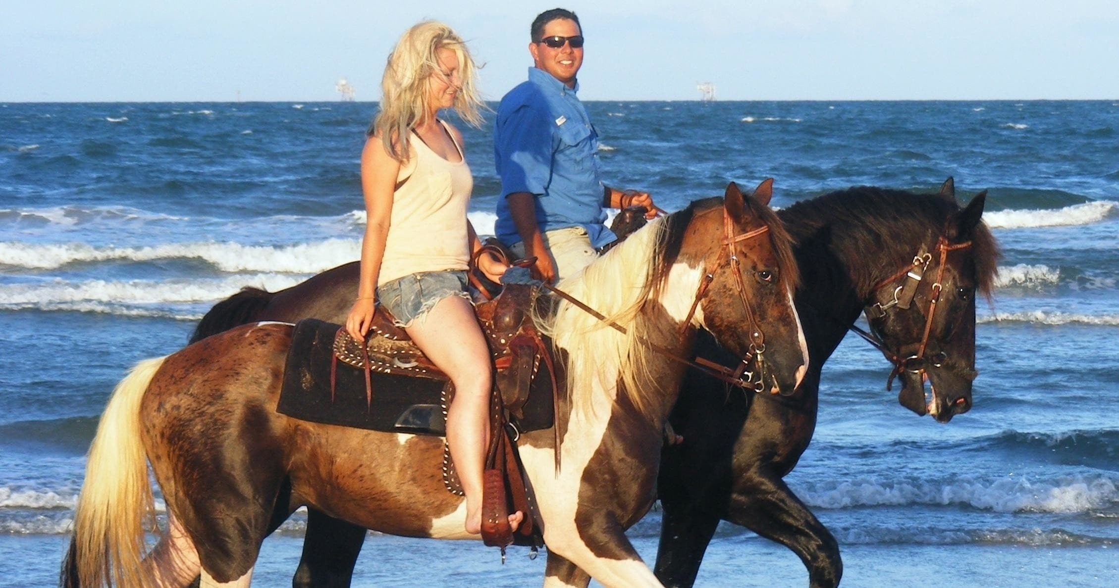 One Hour Horseback Ride on Corpus Christi Beach