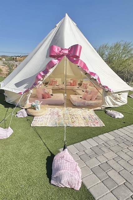 Backyard Bell Tent Sleepovers in Scottsdale: Luxury Glamping at Home
