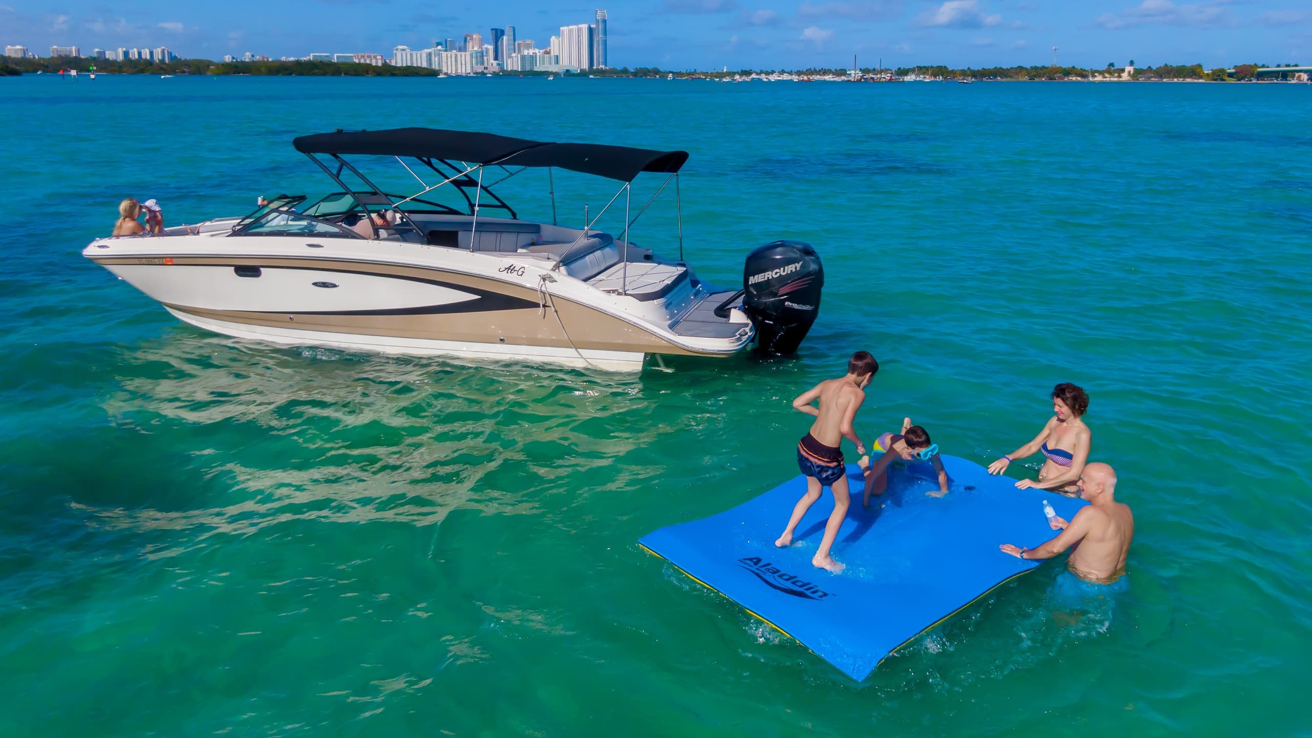 Explore Miami Bay on the Giant Comfort Boat: Private Luxury Charter Experience