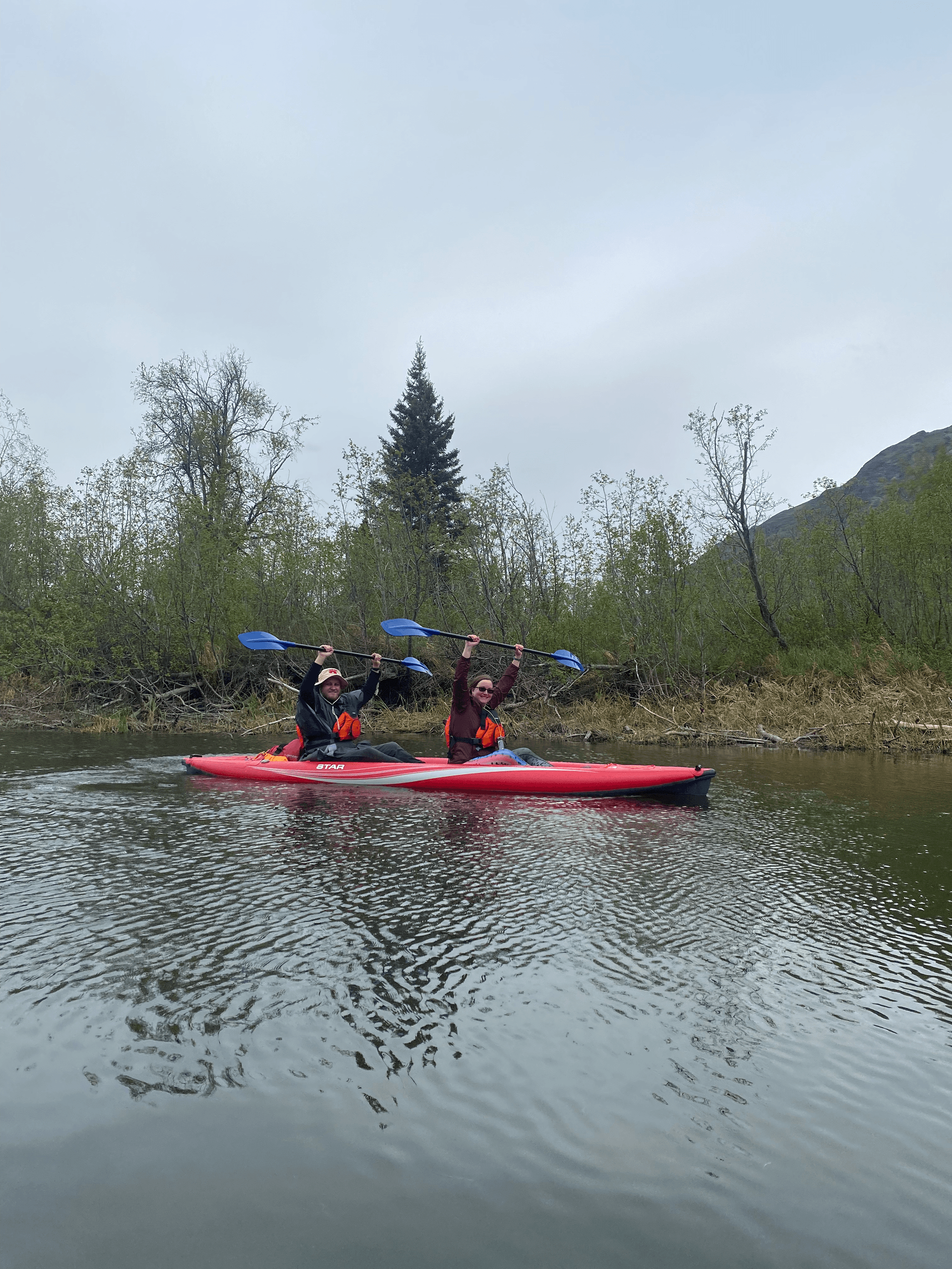 Kayaking at Jim Lake with Adventures by True North Ak in Palmer