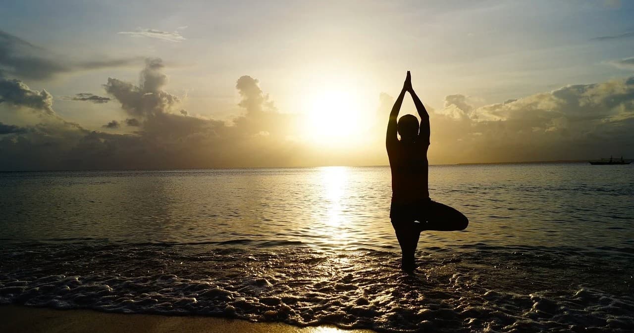 Sunset Yoga on the Beach in Coronado, California