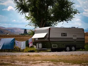 R.V. Dry Camp — Pet-Friendly RV Parking with Patio & Internet in Hot Springs, Montana