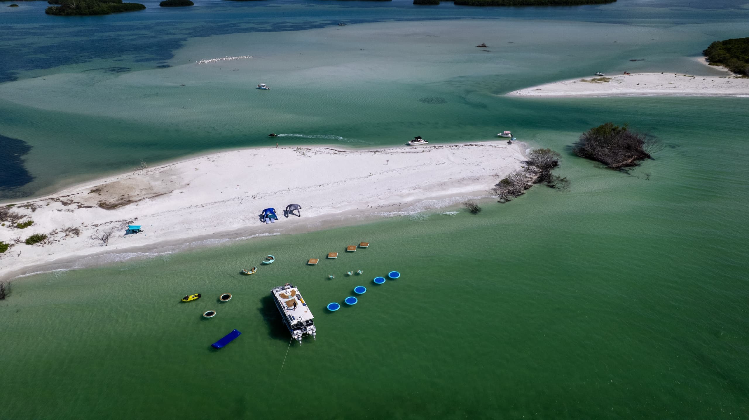 Shell Key Dolphin Float Party: Family Beach Cruise from Gulfport Marina