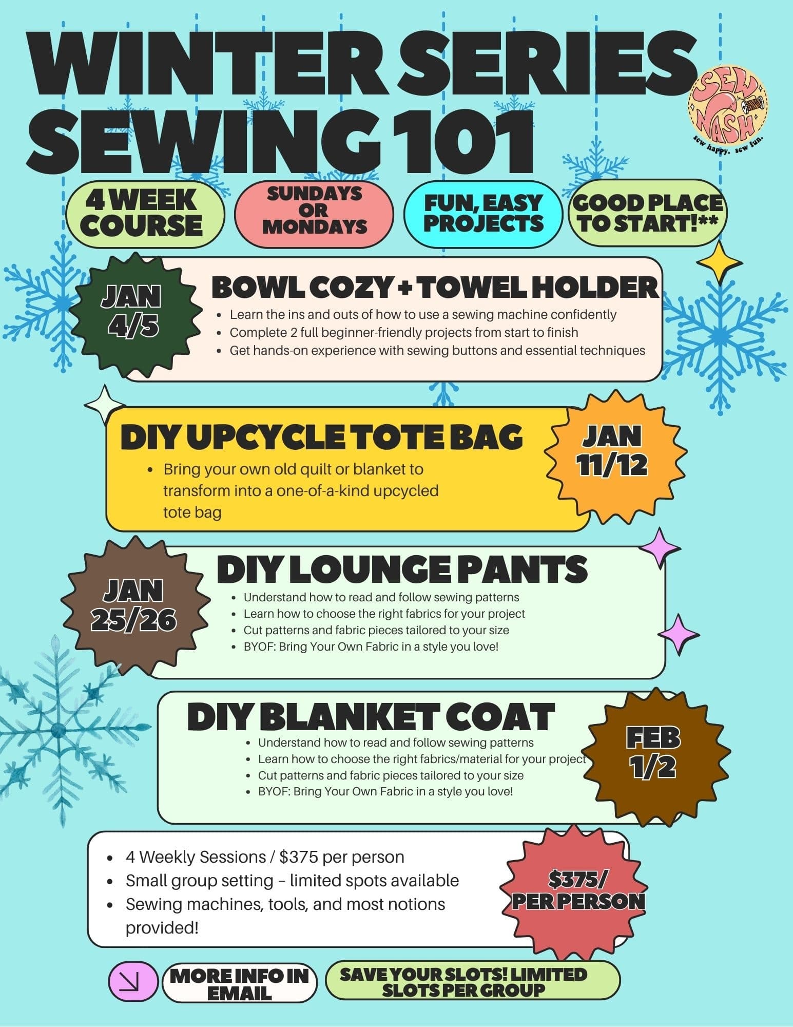 Master Beginner Sewing Skills with the Fast-Track Fall Sewing Series in Nashville