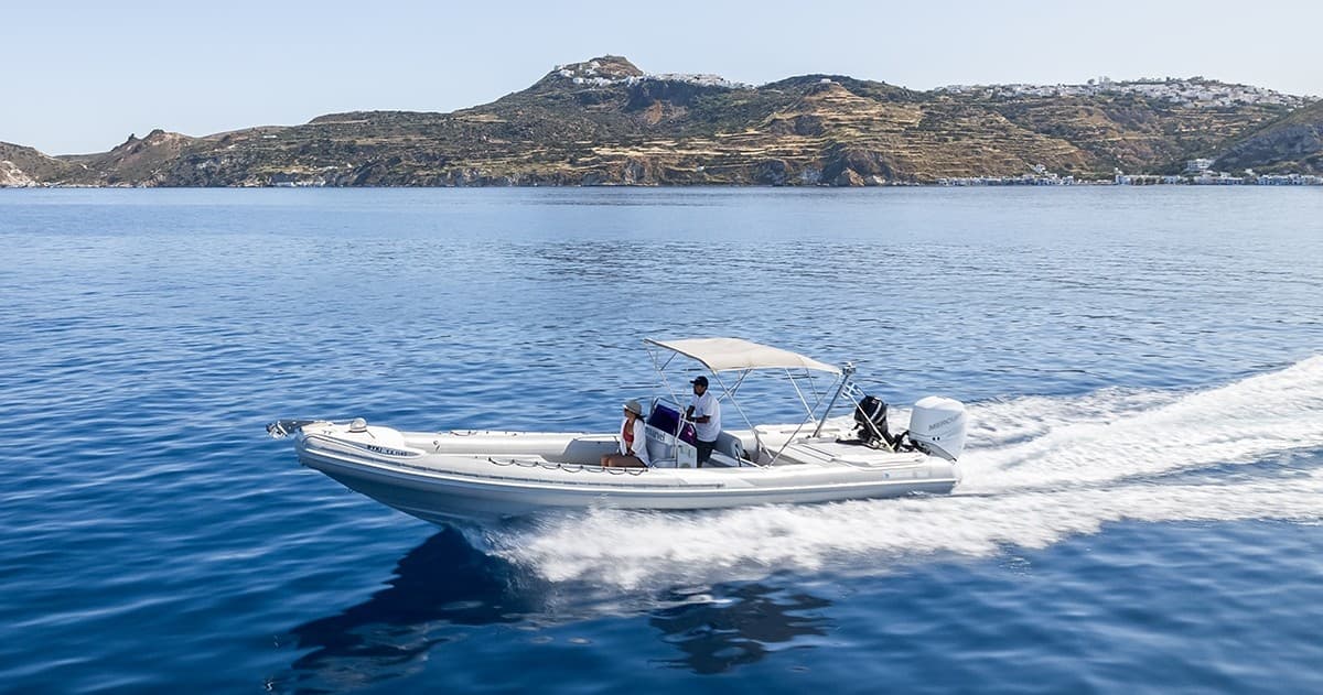 Milos Charters Coastal Tours from Adamas, Greece