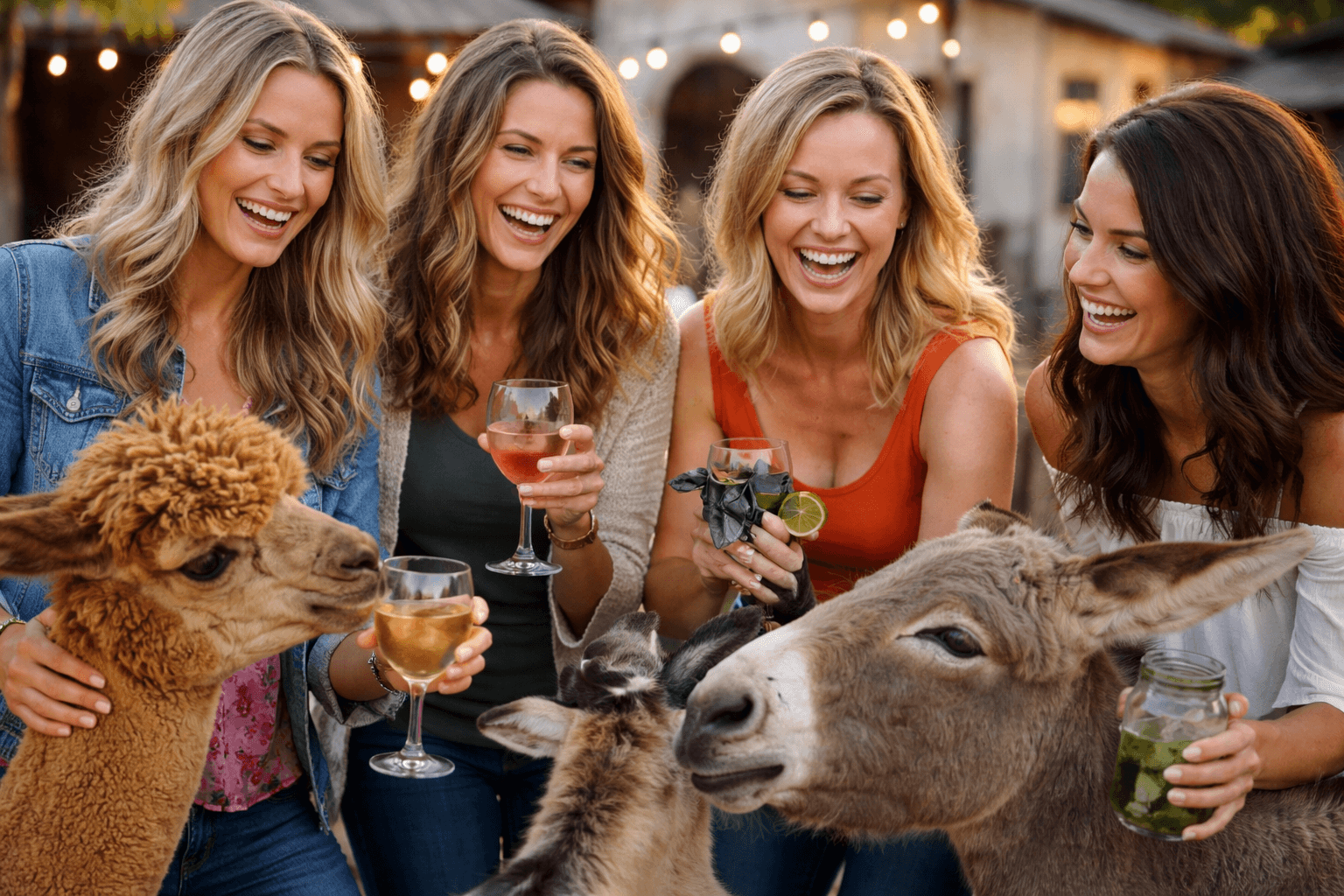 Ladies Night At Scatter Joy Acres: Sunset Animal Meet And Greet in Murray, Nebraska