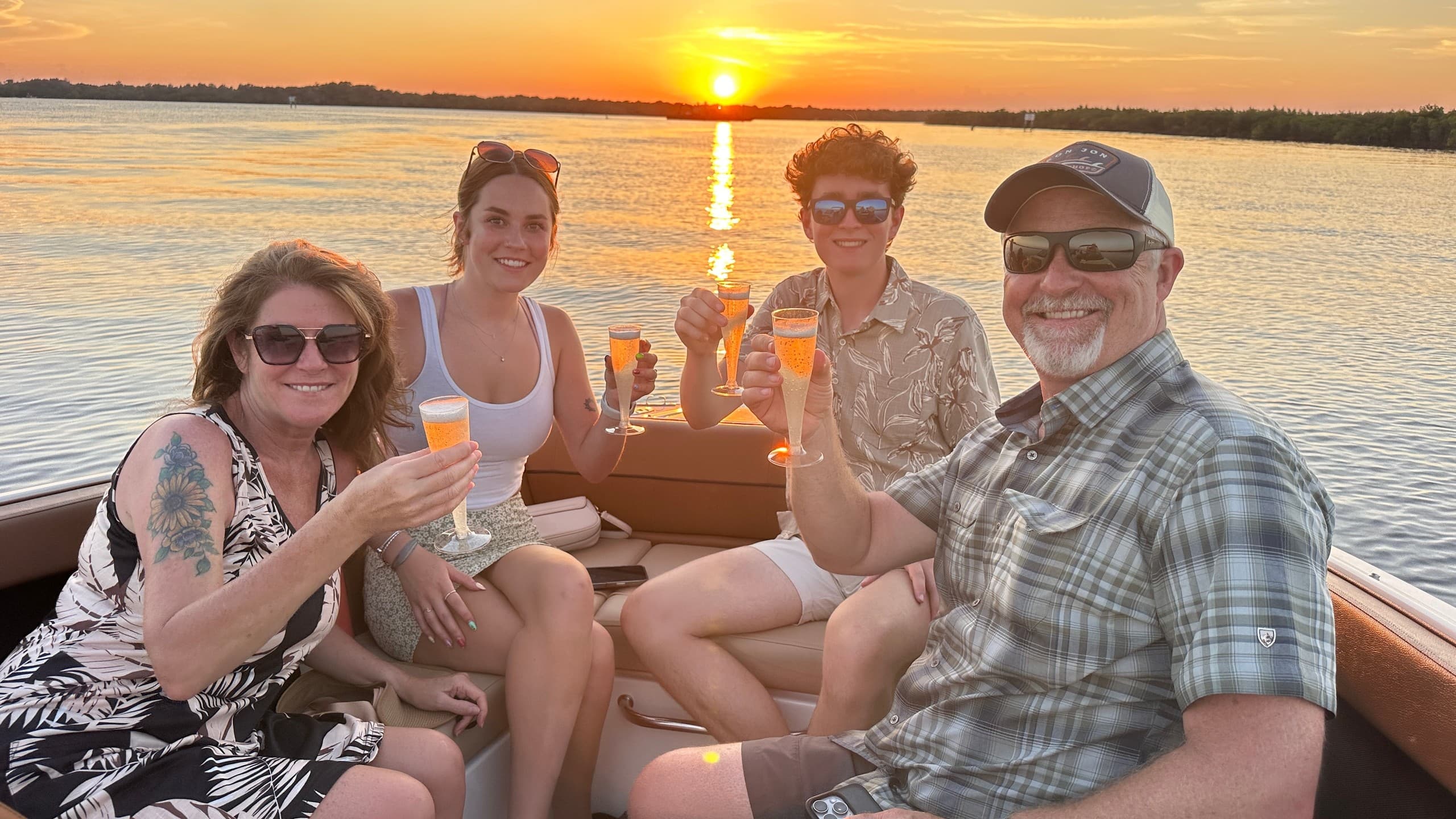 Private Champagne Sunset Cruise on the Halifax River | Daytona Beach Boat Charter photo 4